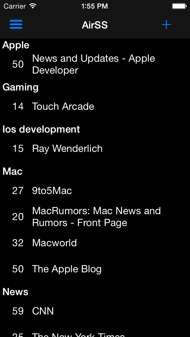 AirSS – flux principal
